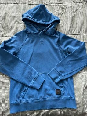 American Eagle Outfitters Blue Hooded Pullover Sweatshirt